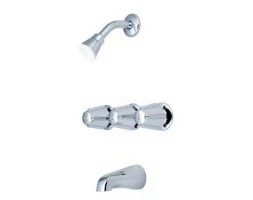 Three Handle Tub/Shower Faucet